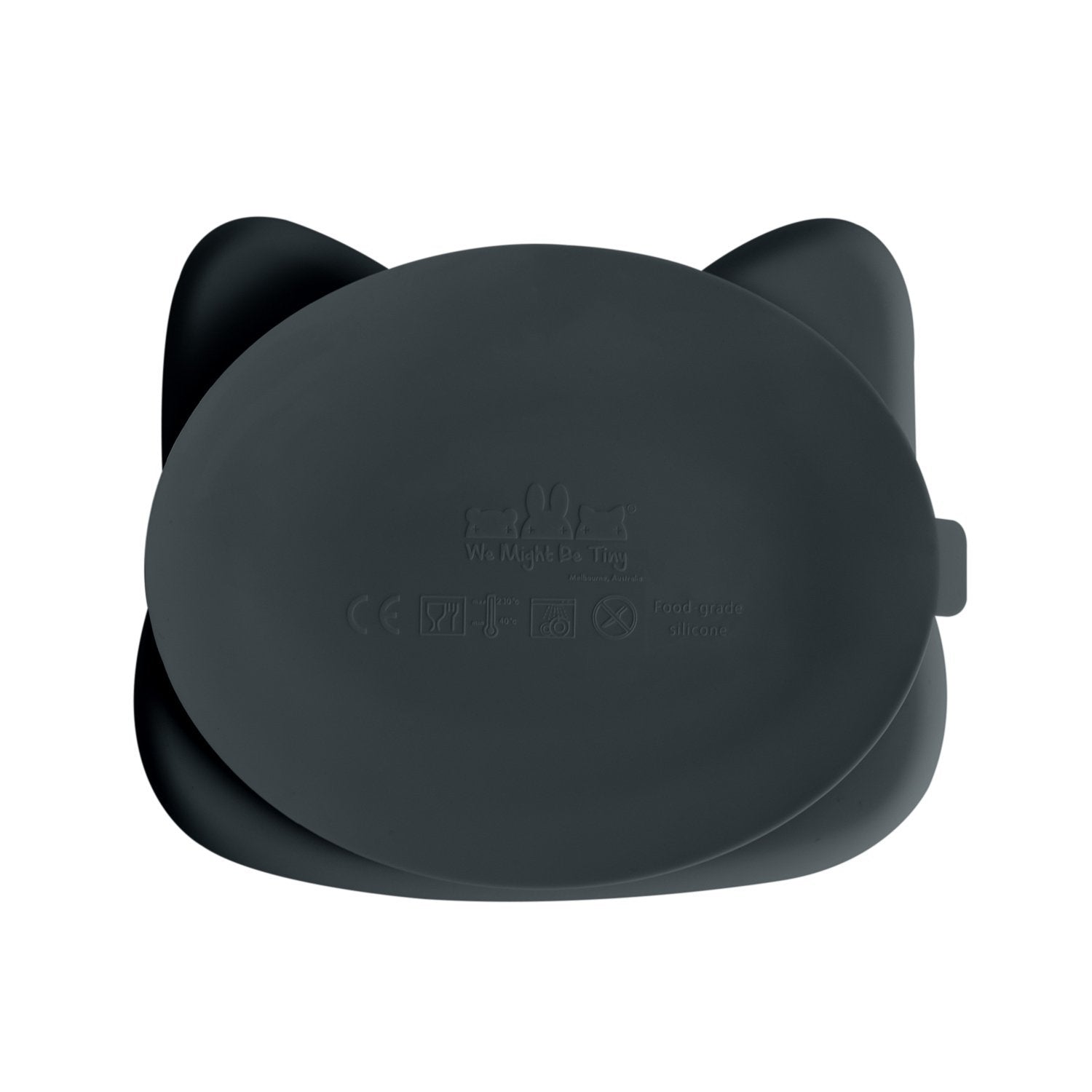 Cat Stickie Plate Charcoal