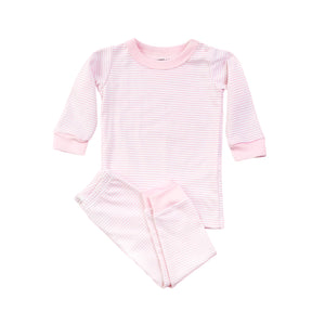 Pink Classic Stripe Pajama Set
