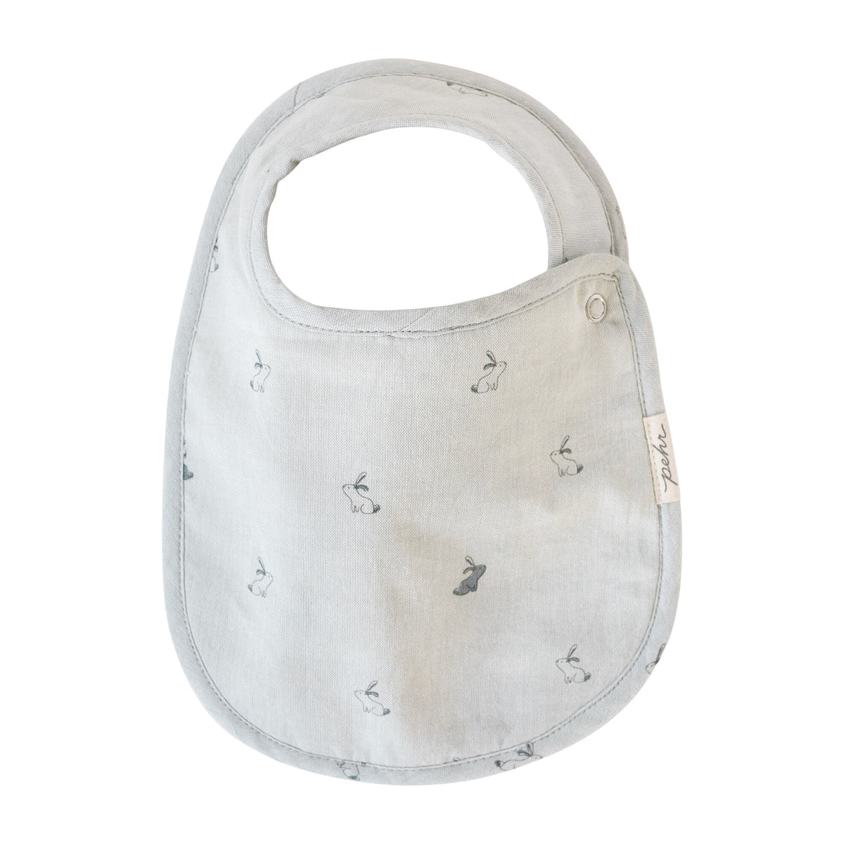 Woven Chambray Single Bib - Hatchling Bunny