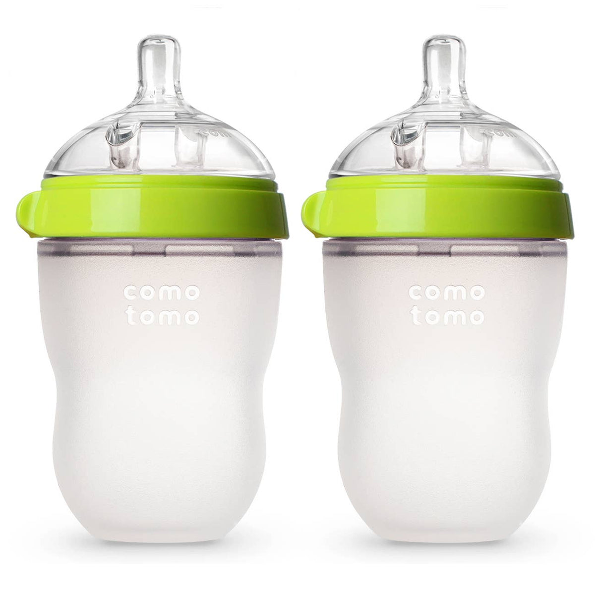8oz Baby Bottle, Green (Double Pack)