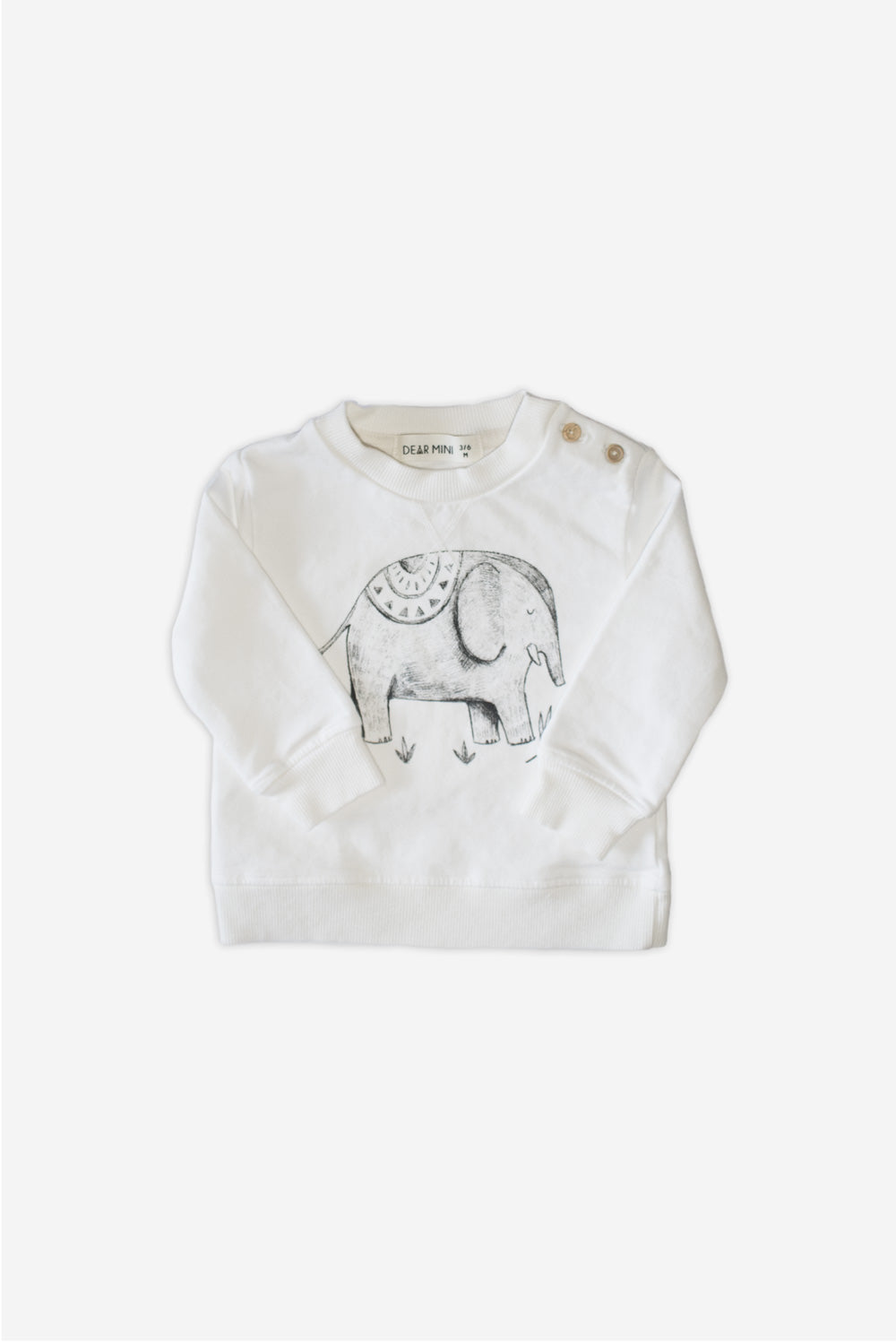 Elephant Ecru Sweatshirt