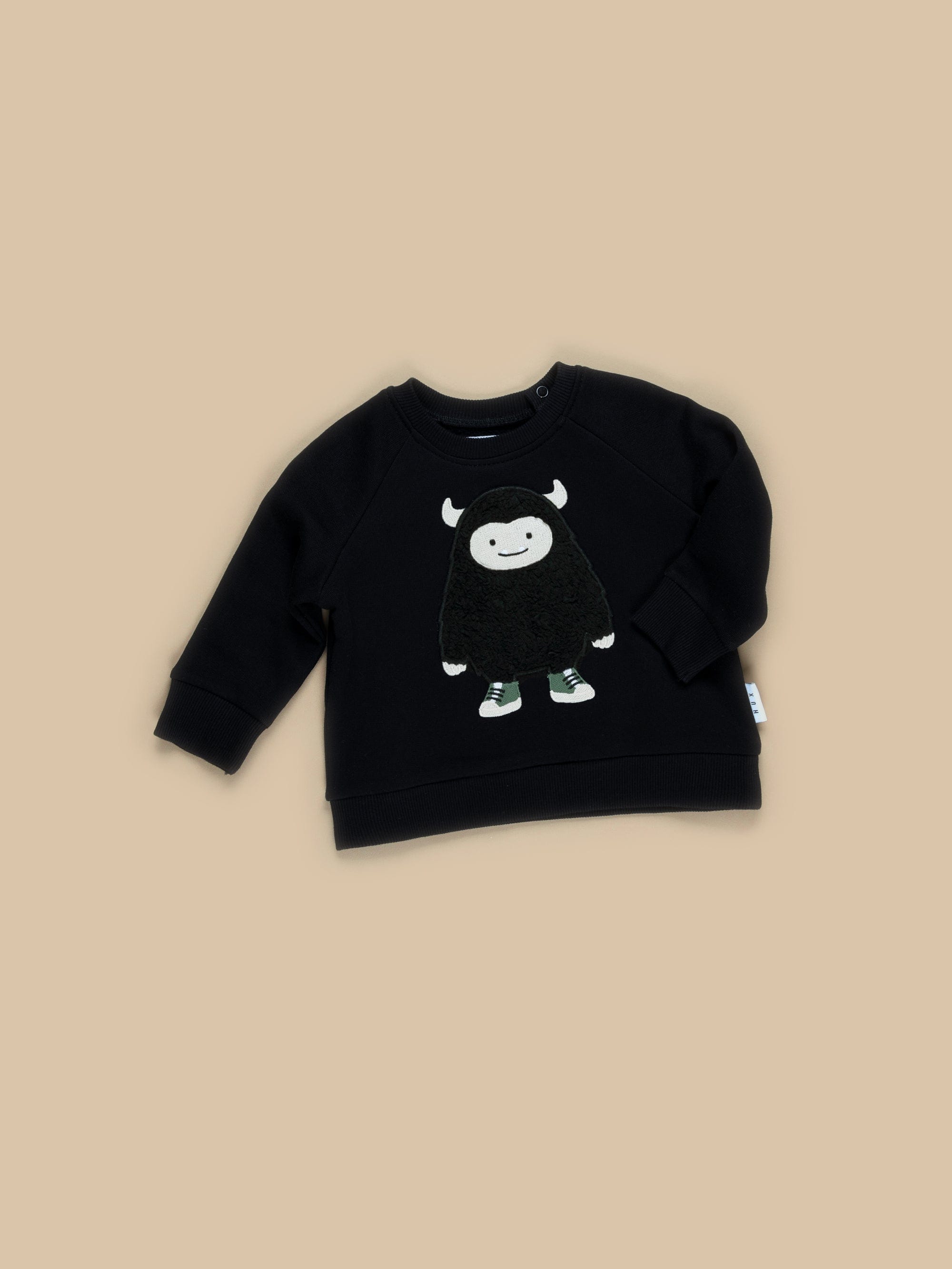 Furry Monster Sweatshirt - Black
