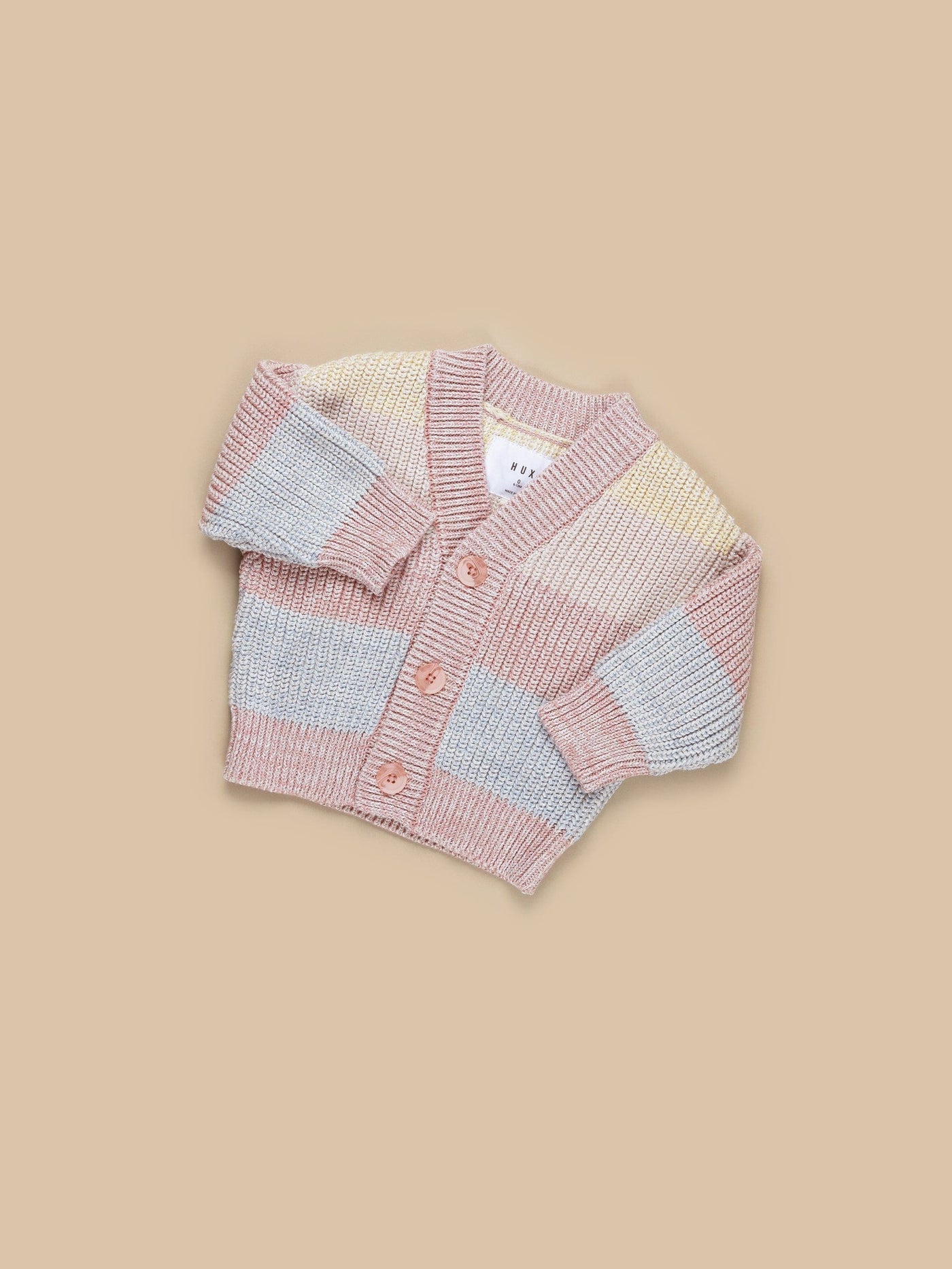 Rainbow Stripe Knit Cardi