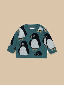 Penguin Knit Jumper - Spruce