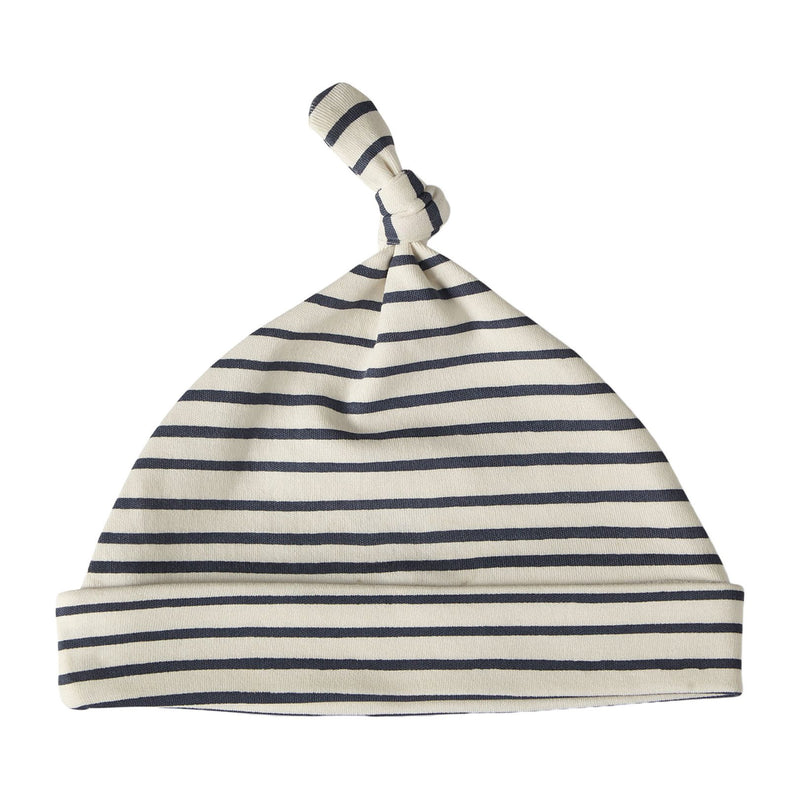 Stripes Away Knot Hat Ink Blue