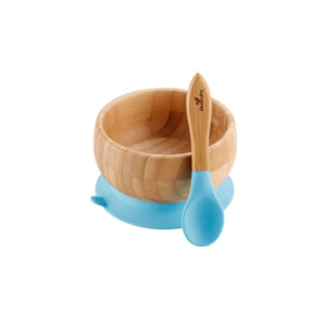 Baby Bamboo Stay Put Suction Bowl + Spoon