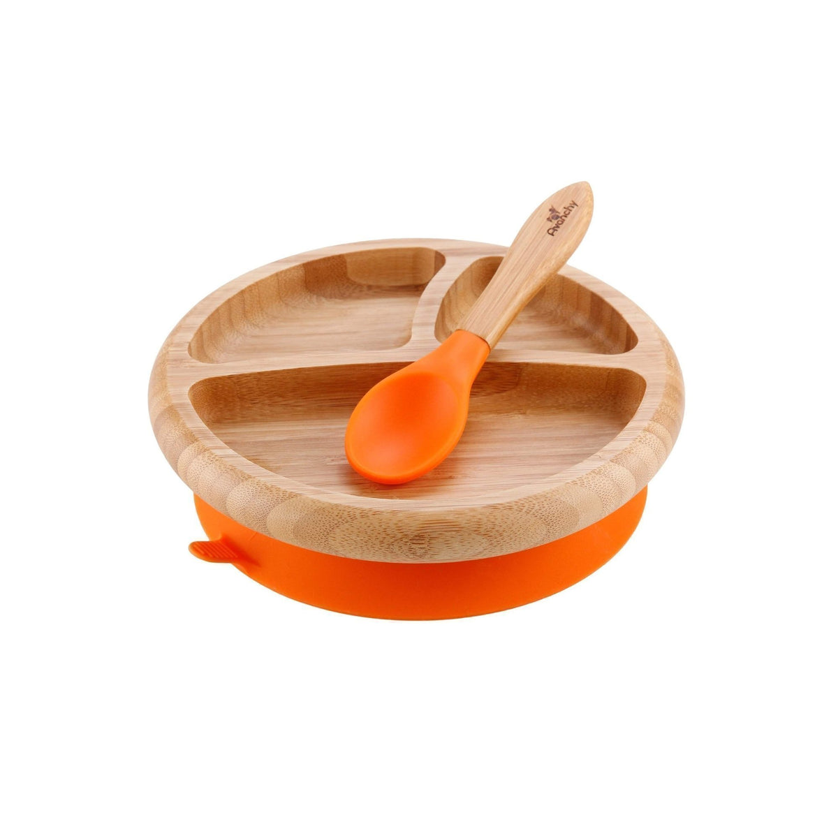Baby Bamboo Stay Put Suction Plate + Spoon