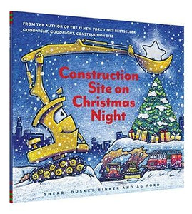 Construction site on Christmas night