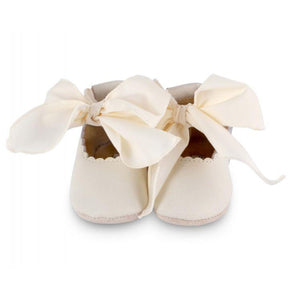 Lieve Lining - Off White Leather & Cream Cotton 18-24M