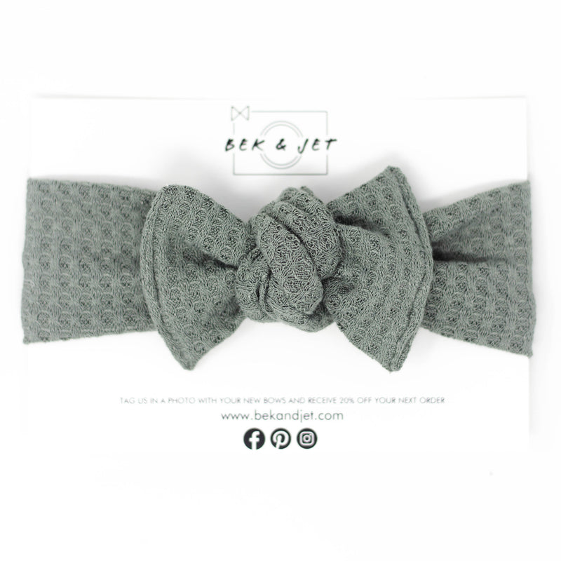 Sage Waffle Knit Headwrap