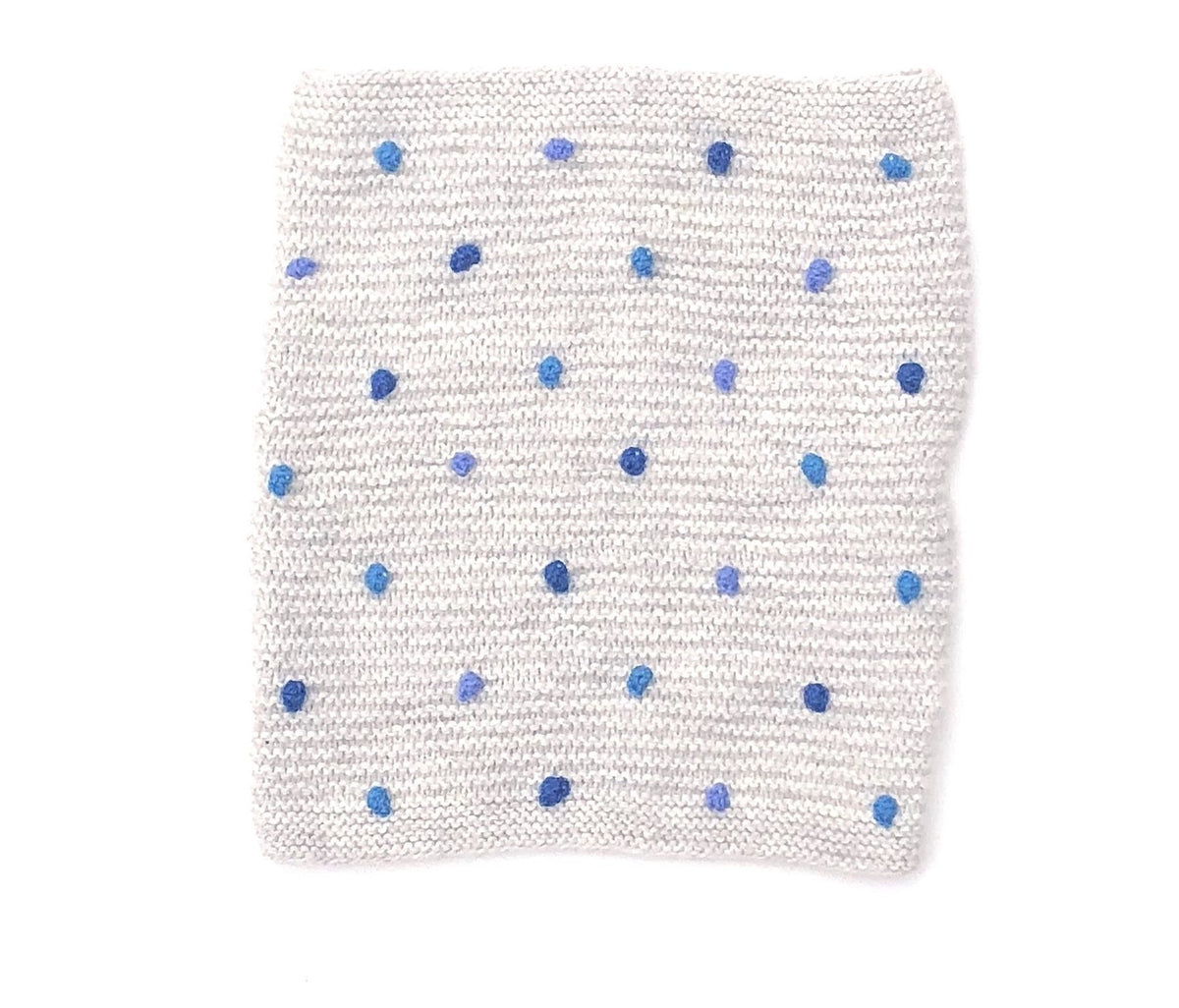 Infinity Scarf Grey & Shades of Blue