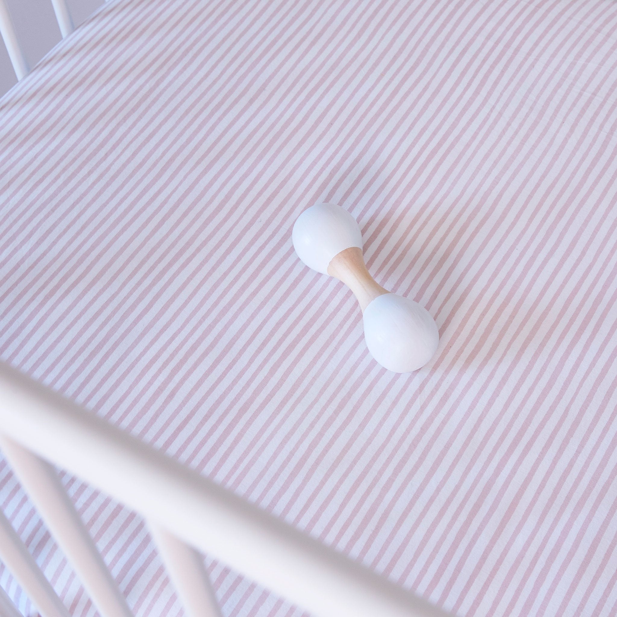 Stripes Away Crib Sheet