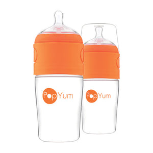 PopYum 9 oz. 2-Pack Anti-Colic Formula Making Baby Bottle