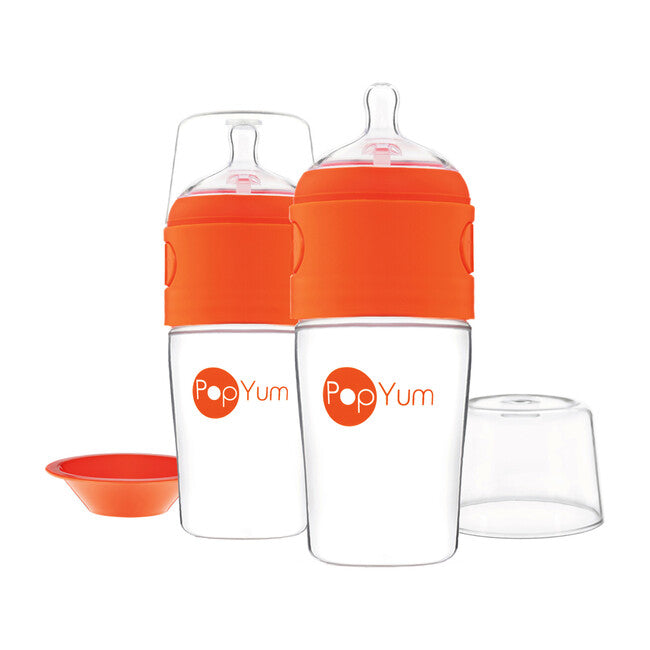 PopYum 9 oz. 2-Pack Anti-Colic Formula Making Baby Bottle