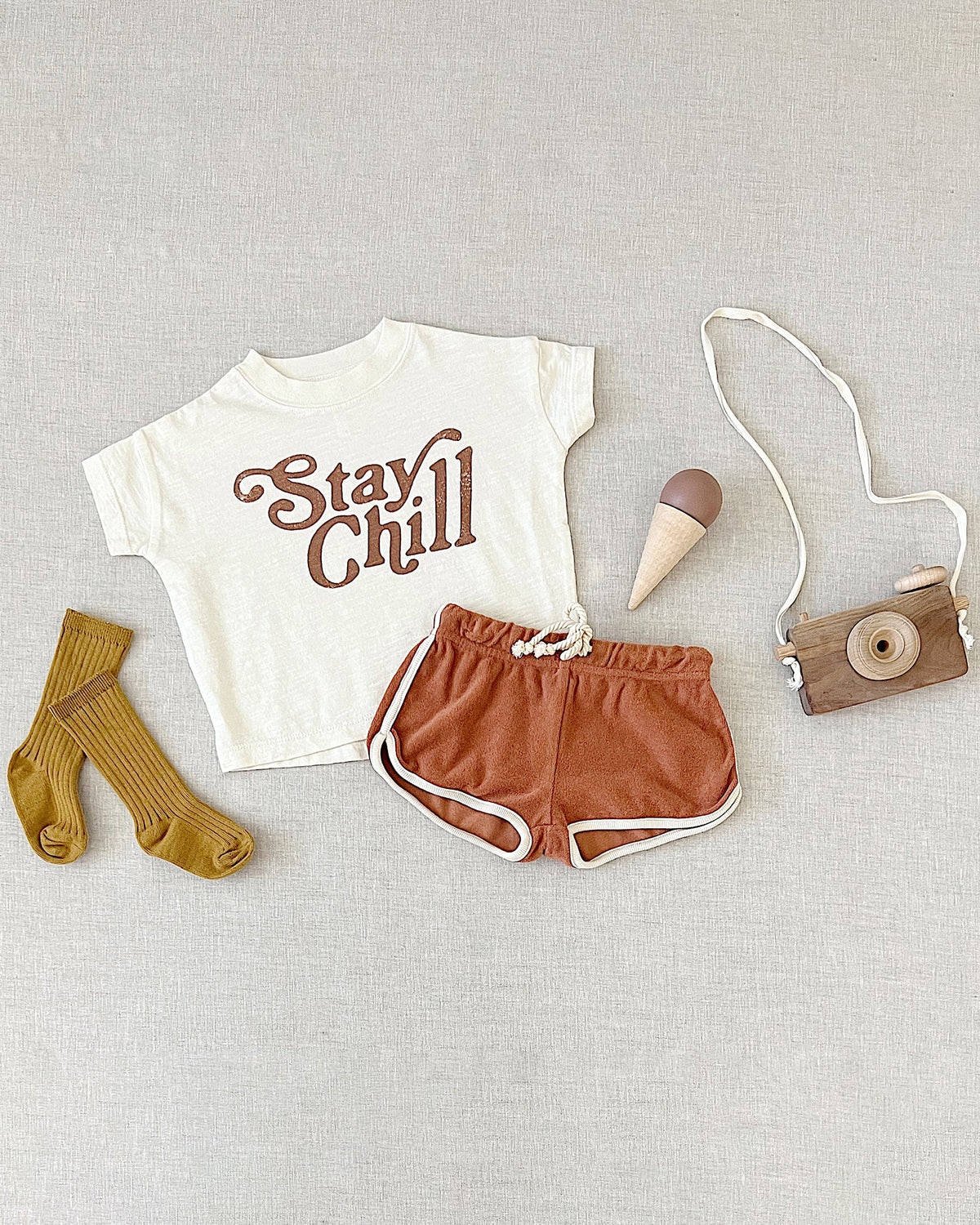 terry track short, terracotta