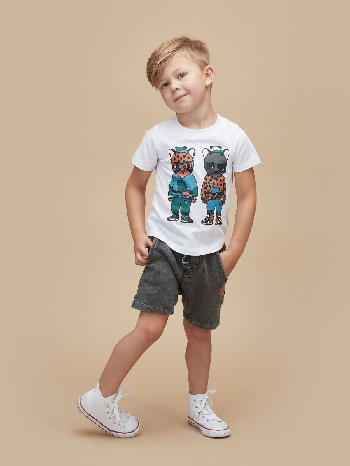 Charcoal Slouch Short